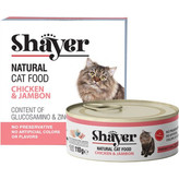 کنسرو گربه شایر طعم مرغ و ژامبون (نچرال) 110 گرم