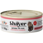 کنسرو گربه شایر طعم مرغ و ژامبون (نچرال) 110 گرم